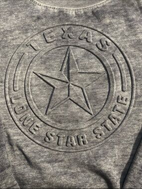 Texas Lone Star State M Embossed Sweatshirt